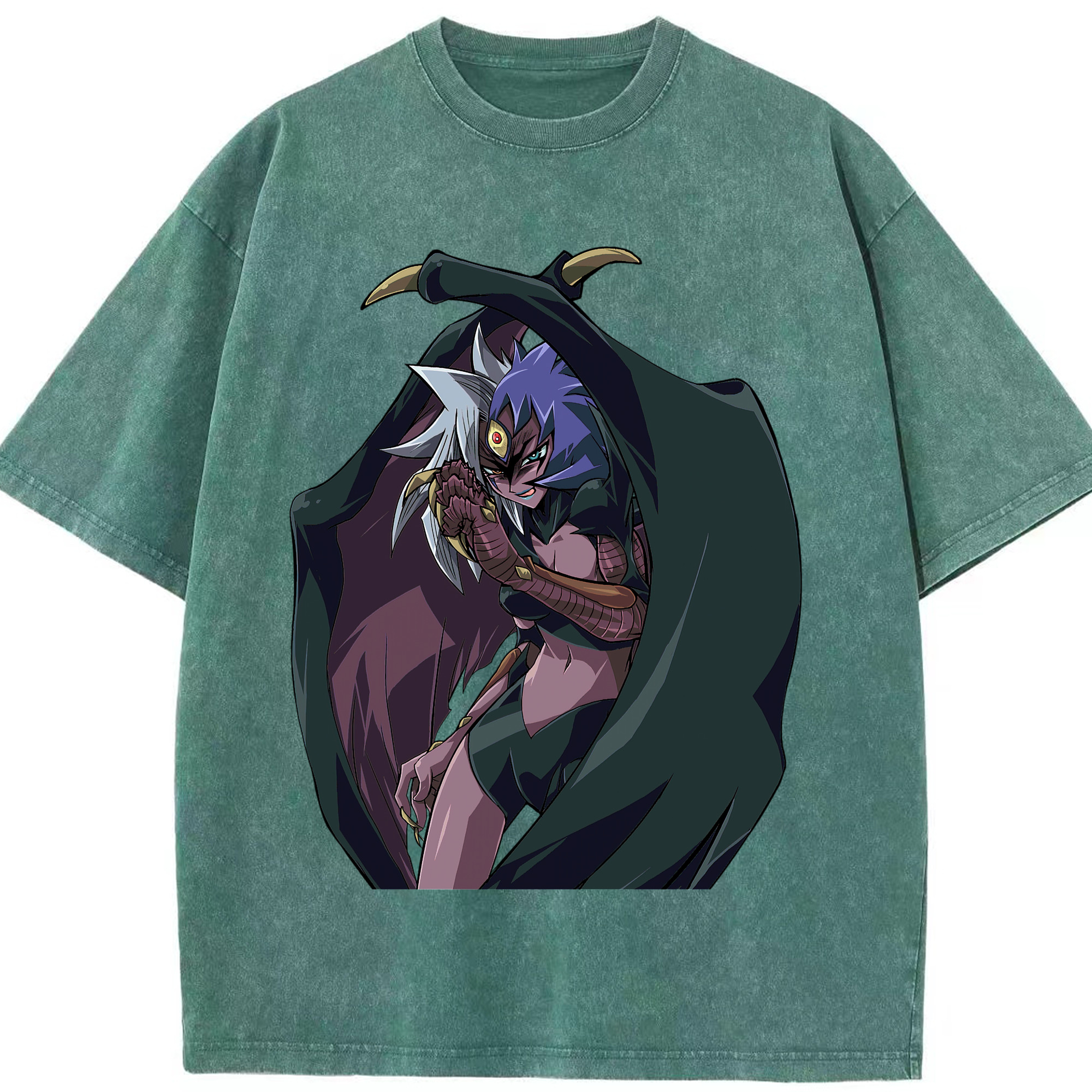 （画像用） 遊☆戯☆王 Yu-Gi-Oh! 綿100% ヴィンテージ風 半袖Tシャツ（フロントプリント）